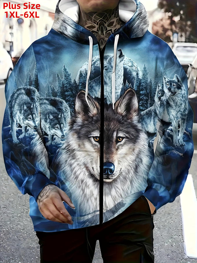 男士_双帽拉链卫衣（有口袋_有抽绳）