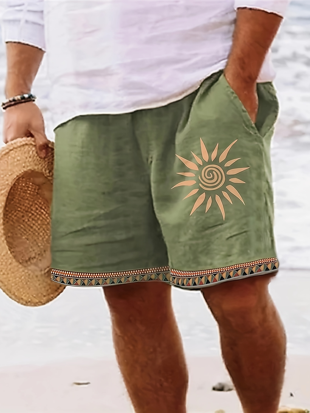 直筒短裤【男装】120克四面弹