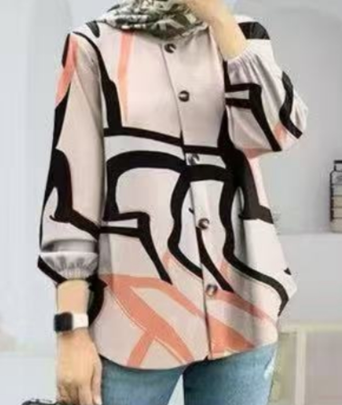 150G针眼布96_圆领穆斯林衬衫S_5XL