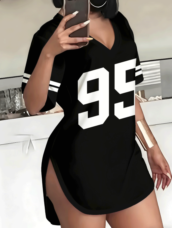 XRK0032_女装_两侧开V领短袖_KWVT_150G牛奶丝