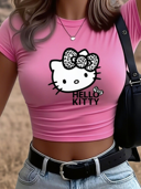 XRK0040_女装_女士露脐T恤_WCT_150G牛奶丝