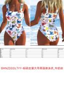 标码女装大吊带连体泳衣_牛奶丝