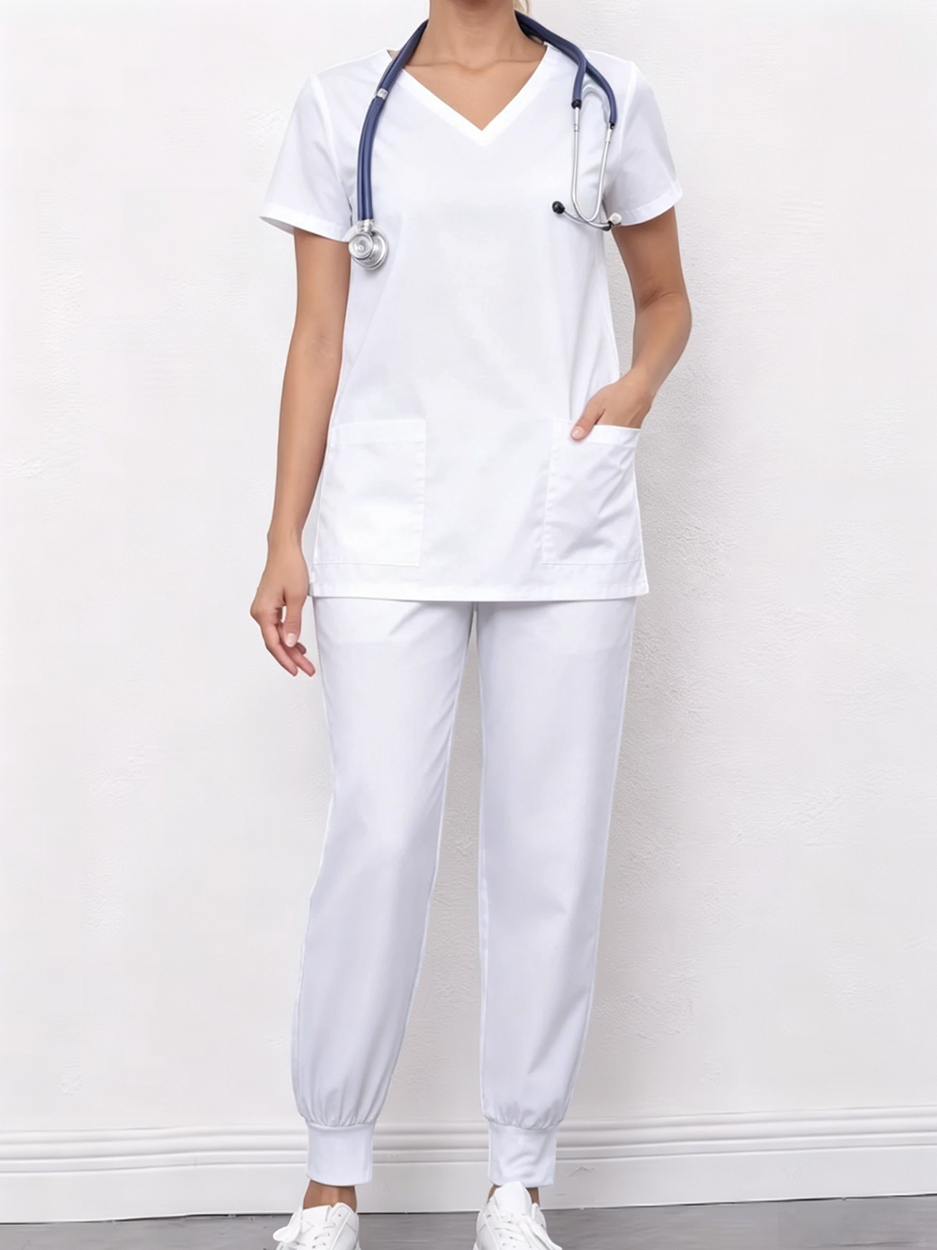 标码女装护士服套装（束脚）_子贡尼（设计器）