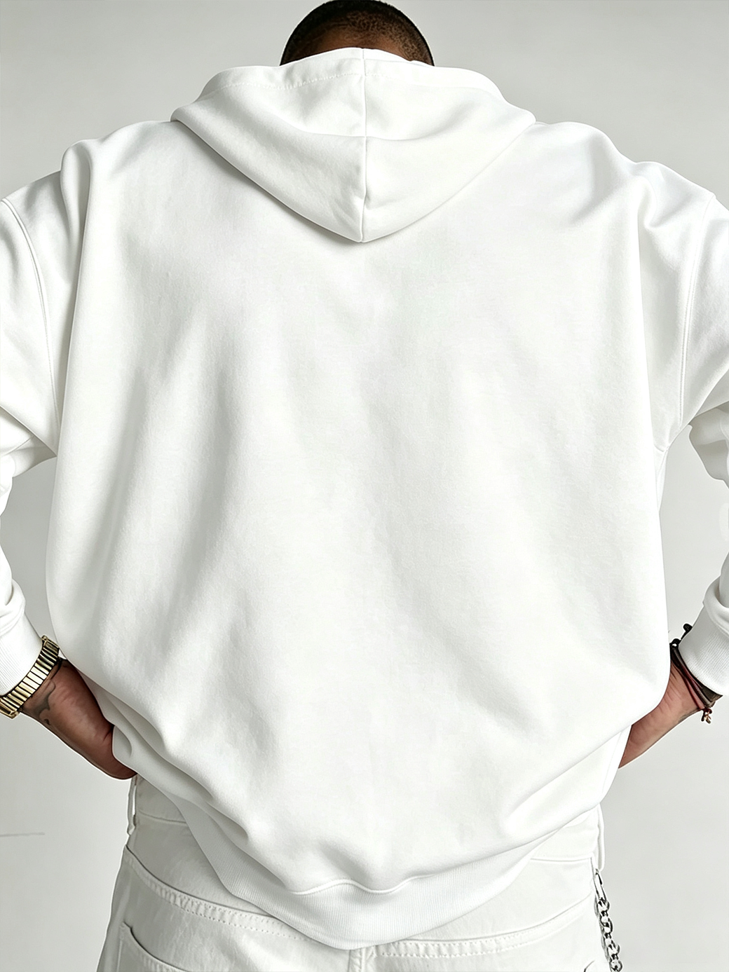 男士标码连帽卫衣（无口袋，无拉链）