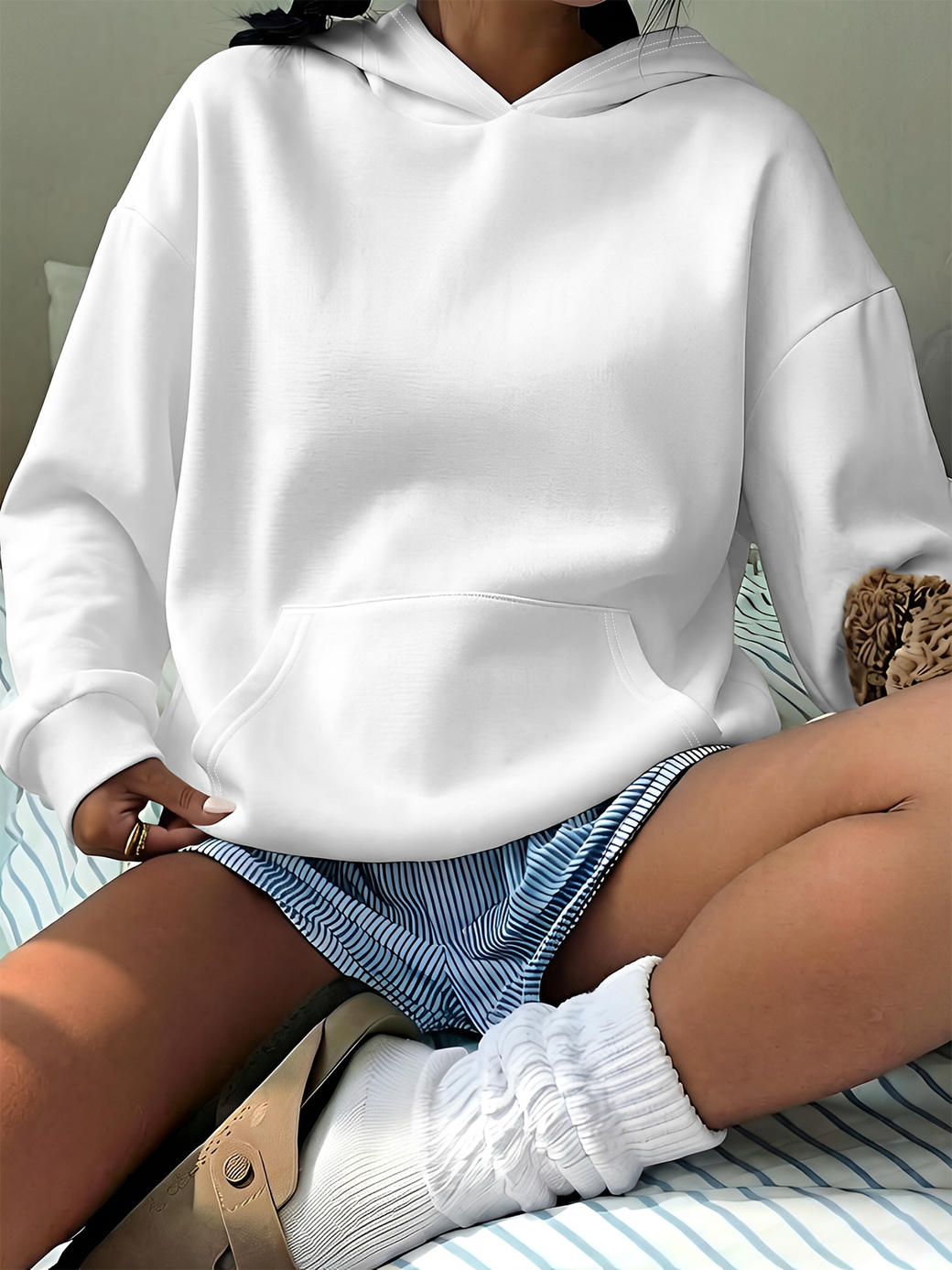 米哆250JKB标码女士连帽卫衣